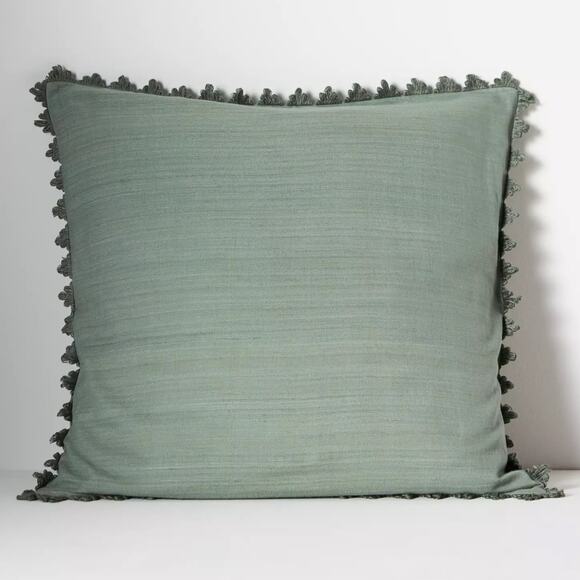 Anthropologie Clementine Silk Pillow – Green 2 Available – Discontinued NWT - Picture 1 of 3